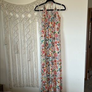 Floral Halter Maxi Dress